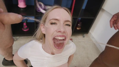 Rebel Rhyder Get Fucked And Pissed By 3 Guys With DP/DAP/DVP/Fisting, Creampie & Cum Swallow